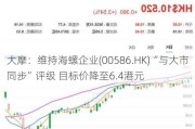 大摩：维持海螺企业(00586.HK)“与大市同步”评级 目标价降至6.4港元