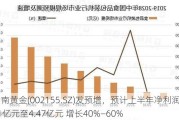 湖南黄金(002155.SZ)发预增，预计上半年净利润3.91亿元至4.47亿元 增长40%—60%