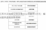 江苏方正保险公估云南分公司被罚1万元：编制提供虚假财务资料