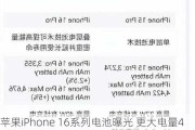 苹果iPhone 16系列电池曝光 更大电量40W快充