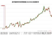 华发股份（600325）：7月1日11时05分触及涨停板