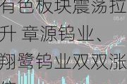 有色板块震荡拉升 章源钨业、翔鹭钨业双双涨停