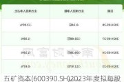 五矿资本(600390.SH)2023年度拟每股派0.115元 7月12日除权除息