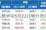 沪深股通|东微半导5月22日获外资买入0.25%股份