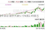 黑莓盘中异动 股价大跌5.15%报2.49美元