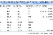 国投证券给予标榜股份买入评级，2024年H1业绩短期承压，新能源+出海是核心成长逻辑