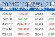 金融街：预计2024年半年度亏损21.86亿至18.21亿