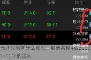 股票出现融字什么意思：股票名称中"融"字的含义