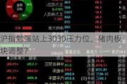 沪指勉强站上3030压力位，猪肉板块调整？