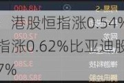 午评：港股恒指涨0.54% 恒生科指涨0.62%比亚迪股份大涨逾7%