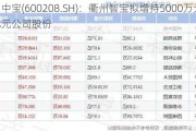 新湖中宝(600208.SH)：衢州智宝拟增持5000万元-1亿元公司股份