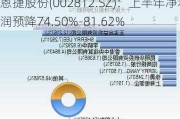 恩捷股份(002812.SZ)：上半年净利润预降74.50%-81.62%