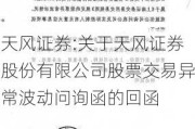 天风证券:关于天风证券股份有限公司股票交易异常波动问询函的回函