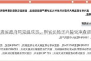 甘肃省政府原党组成员、副省长杨子兴接受审查调查