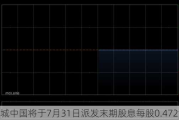 绿城中国将于7月31日派发末期股息每股0.472港元