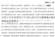 未按计划实施增持行为 狮头股份时任董事兼总裁朱继敏被监管警示