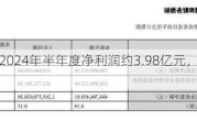 万丰奥威：2024年半年度净利润约3.98亿元，同比增加24.93%