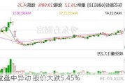 苏轩堂盘中异动 股价大跌5.45%