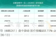 东微半导（688261）盘中异动 股价振幅达8.15%  上涨7.66%（06-13）