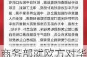 商务部就欧方对华电动汽车反补贴案有关不实言论答记者问