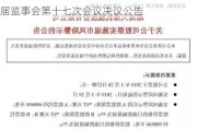 湖南天雁:湖南天雁机械股份有限公司第十届监事会第十七次会议决议公告