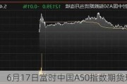 6月17日富时中国A50指数期货现跌0.3%