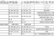 东华科技业绩快报：上半年净利润2.1亿元 同比增3.18%