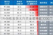 7只科创板股获北向资金增持超3000万元