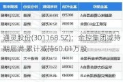 通灵股份(301168.SZ)：金控集团减持期届满 累计减持60.01万股