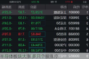 半导体板块大涨 多只个股涨停