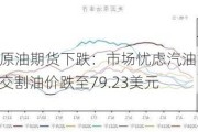 WTI原油期货下跌：市场忧虑汽油需求 7月交割油价跌至79.23美元