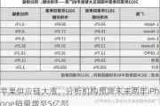 苹果供应链大涨，分析机构预测未来两年iPhone销量增至5亿部