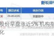 广深铁路股份早盘涨近5% 机构指铁路改革迎来顶层催化