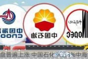 石油股早盘普遍上涨 中国石化涨近3%中海油涨超1%