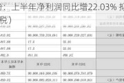 吉电股份：上半年净利润同比增22.03% 拟10派1.17元（含税）