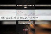 航运板块异动拉升 凤凰航运冲击涨停