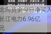 北向资金今日净买入长江电力6.96亿元