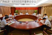 广西能源：6月5日召开董事会会议