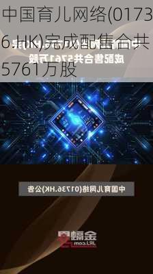 中国育儿网络(01736.HK)完成配售合共5761万股