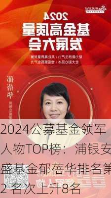 2024公募基金领军人物TOP榜：浦银安盛基金郁蓓华排名第22 名次上升8名