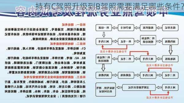 持有C驾照升级到B驾照需要满足哪些条件？