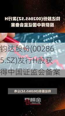 钧达股份(002865.SZ)发行H股获得中国证监会备案