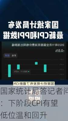 国家统计局答记者问：下阶段CPI有望低位温和回升