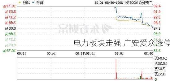 电力板块走强 广安爱众涨停