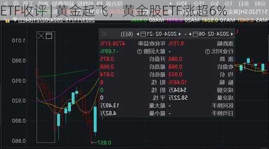 ETF收评 | 黄金起飞，黄金股ETF涨超6%