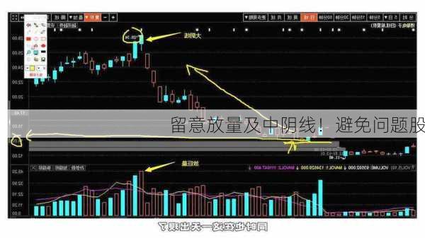 留意放量及中阴线！避免问题股