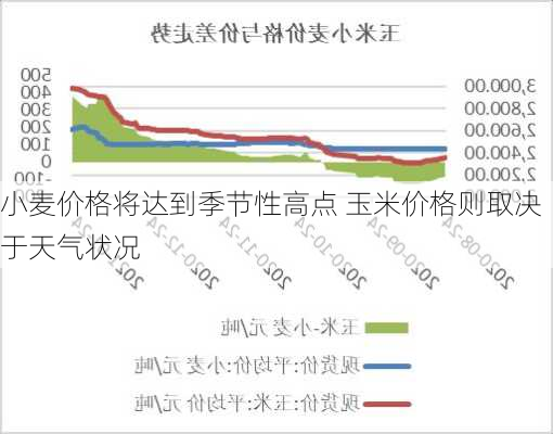 小麦价格将达到季节性高点 玉米价格则取决于天气状况