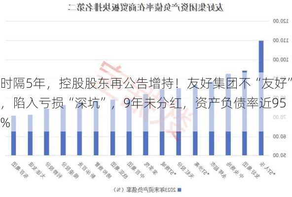 时隔5年，控股股东再公告增持！友好集团不“友好”，陷入亏损“深坑”，9年未分红，资产负债率近95%