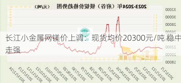 长江小金属网镁价上调：现货均价20300元/吨 稳中走强