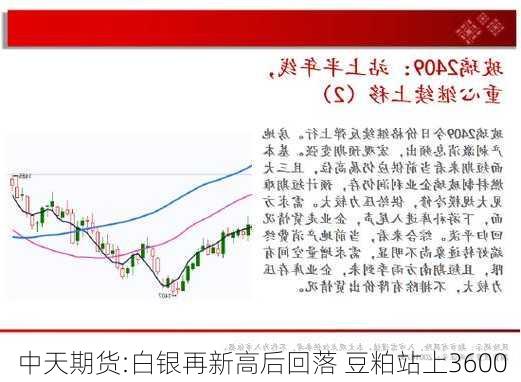 中天期货:白银再新高后回落 豆粕站上3600